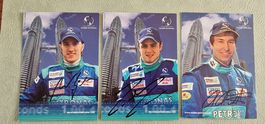 3 Sauber Formel 1 Autogrammkarten Fahrer Set signiert