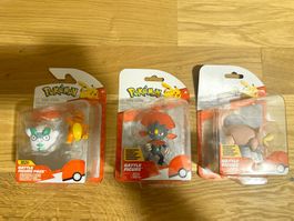 3x POKEMON BATTLE FIGURE packs neu versiegelt 2024 nintendo