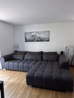 Großes modernes U-/L-Sofa mit Longchair – Anthrazit – 1 Jahr