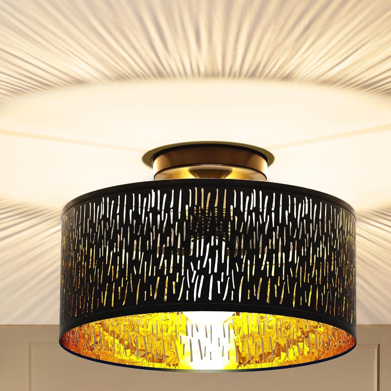 Lustres & lampes de plafonds: Deckenlampe Schwarz E27 Deckenleuchte Wohnzimmer – Neuf avec emballage d'origine à Schaffhausen par tra_6j5m 6