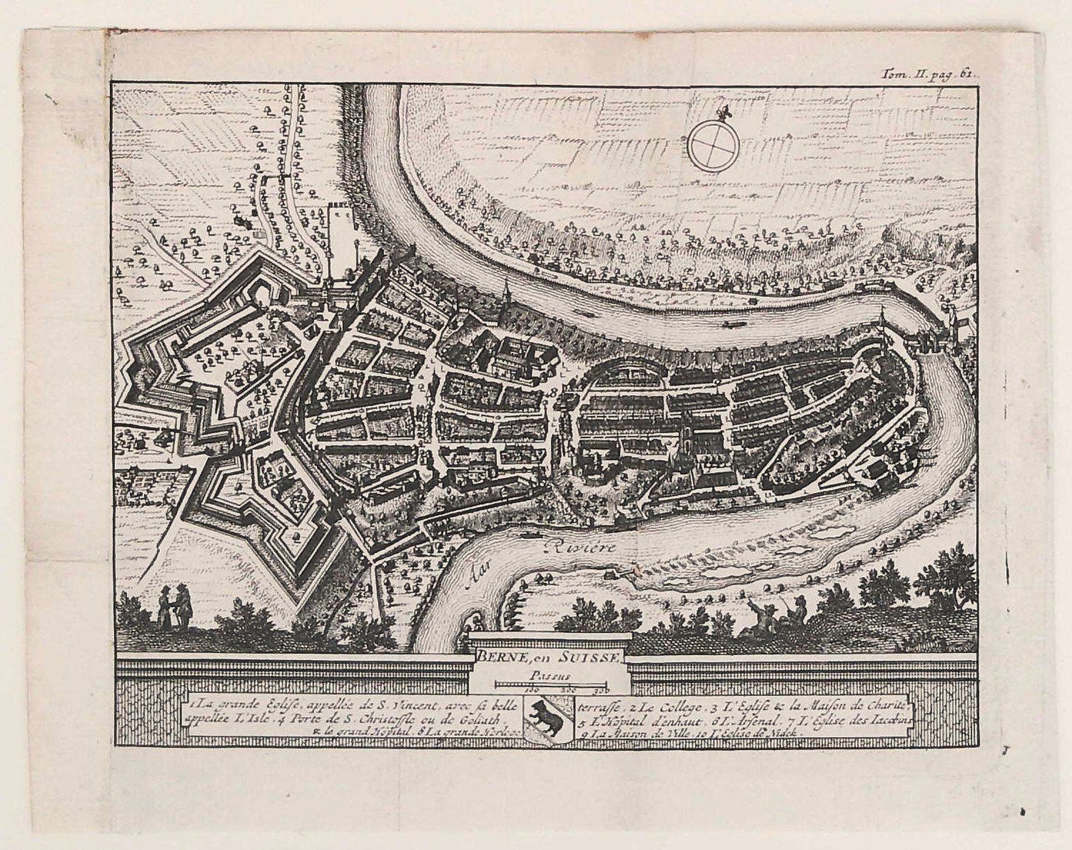 Incisioni: Bern Originalkupferstich von 1714 – Usato da Rafz venduto da Helvet32