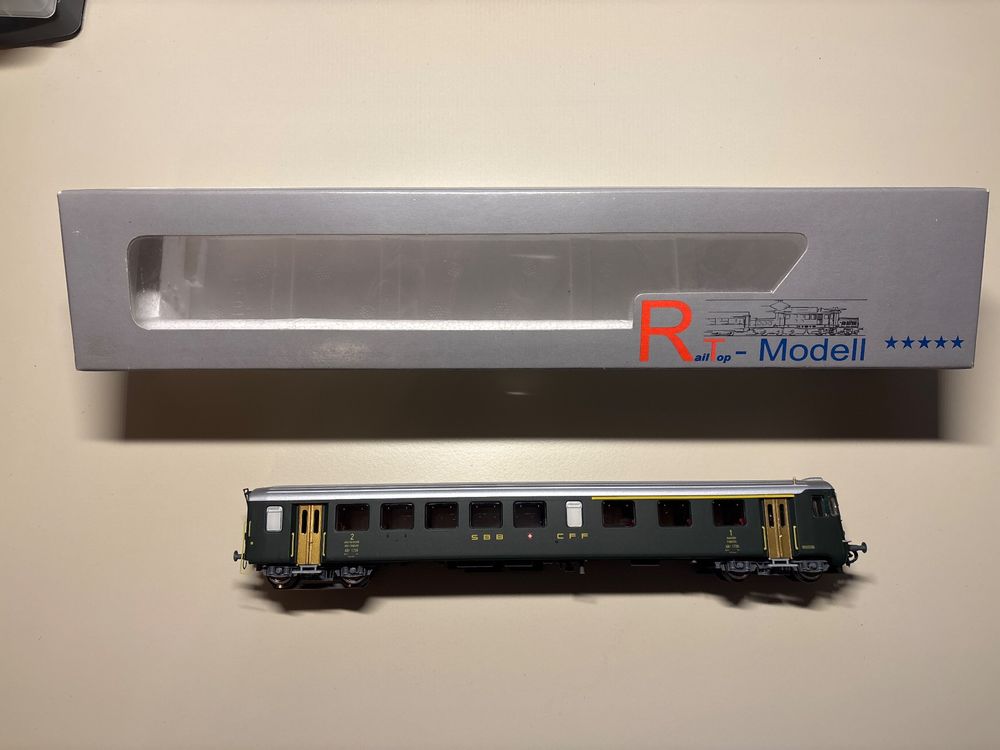 RAIL TOP MODELS Ho,Voiture De Commande ABT 4 n 1726 SBB