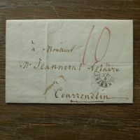 1852  VORPHILA - FALTBELEG /  Stempel DELEMONT + PORRENTRUI