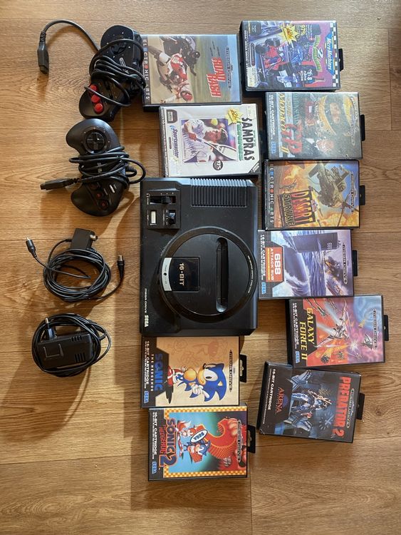 Sega Mega Drive mit 10 Spielen - Retro Gaming Spass! 16 BIT (Gebraucht ...
