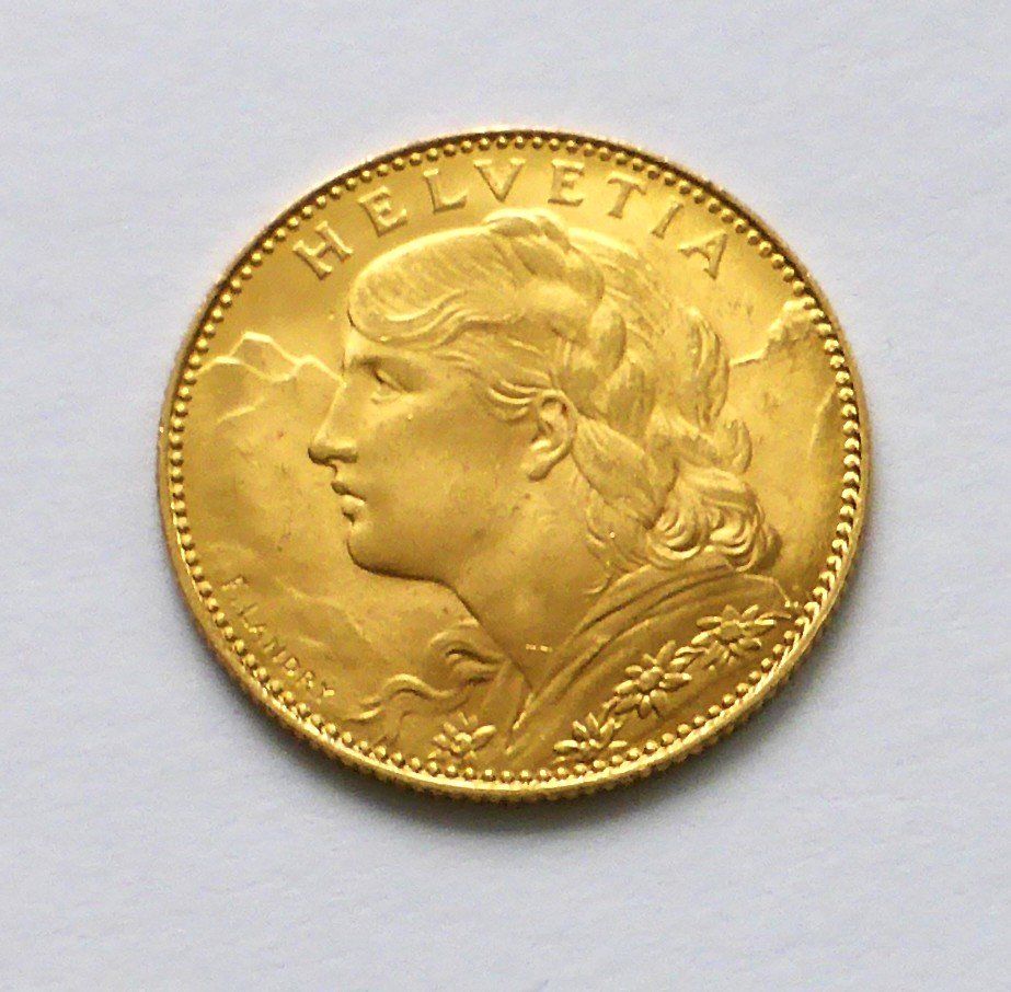 Tutti le monete: 10er Vreneli von 1922 - TOP u/stgl – Nuovo (secondo la descrizione) da Buochs venduto da ema-coins 1