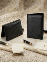 Louis Vuitton Epi Leder Kartenetui schwarz gebraucht