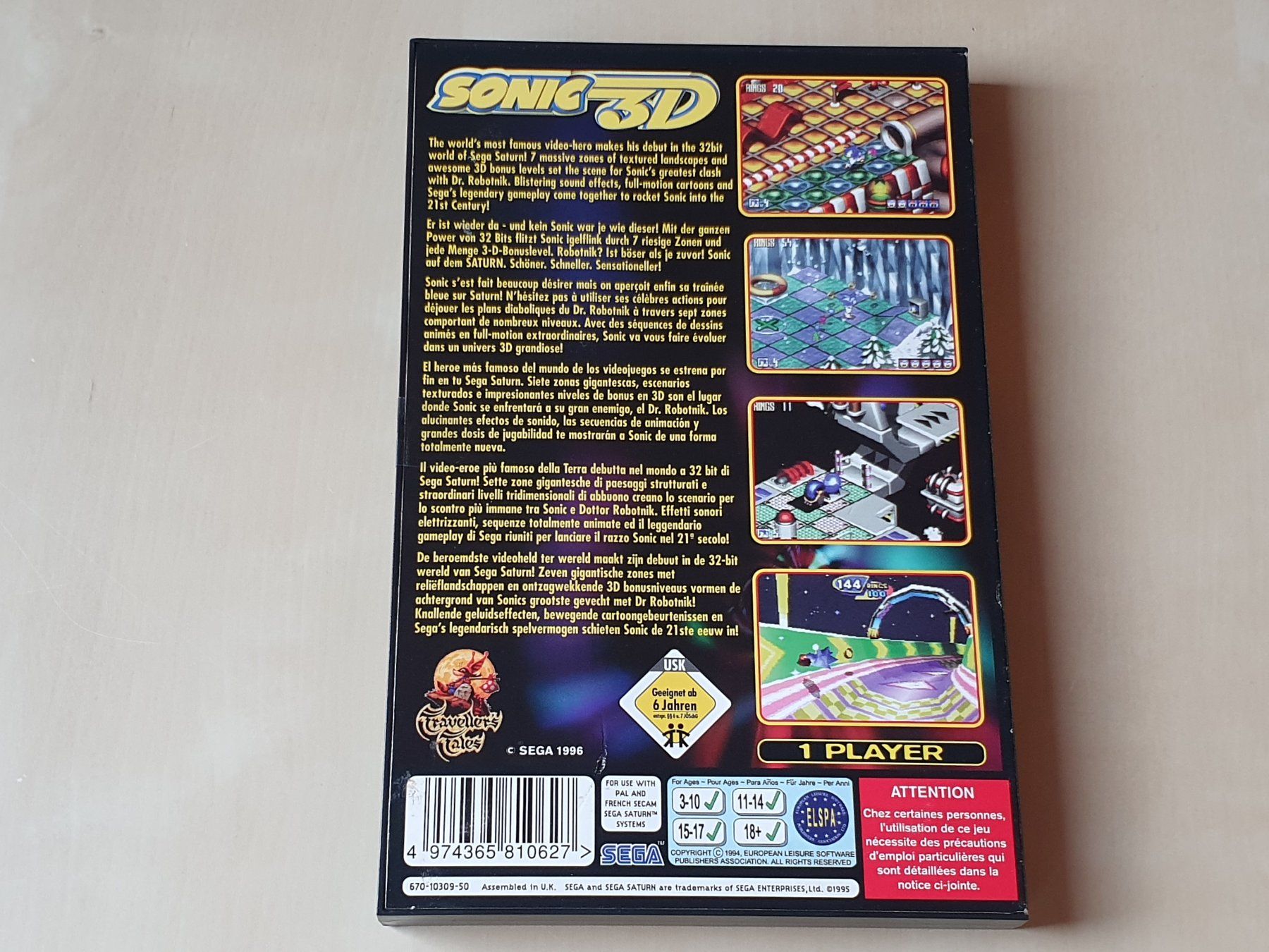 Sega Giochi: Sonic 3D Flickies Island Sega Saturn – Usato da Stansstad venduto da collectorsshop 1