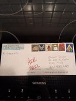 Lettre de Noël 🎅 Envoyée des USA - Timbres de Fête!