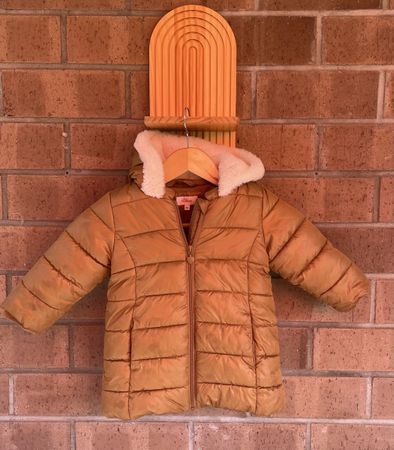 s.Oliver Steppjacke braun/gold mit Kapuze Grösse 86