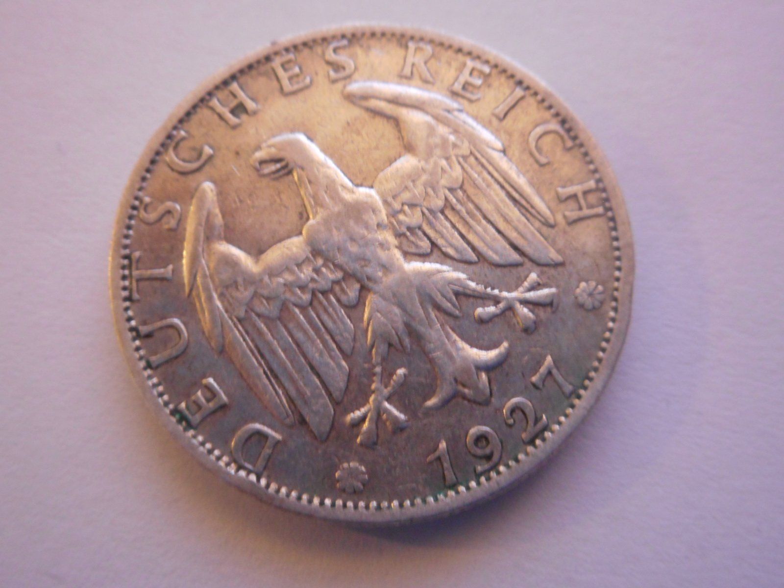 Alle Münzen: 1927  2 Reichsmark silber  10 gr – Gebraucht aus Kriegstetten von pizlad2010 1