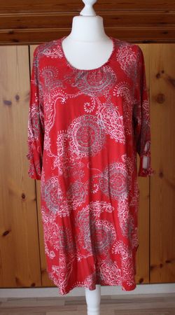 Kleid PONT NEUF rot - bunt GR. XXL