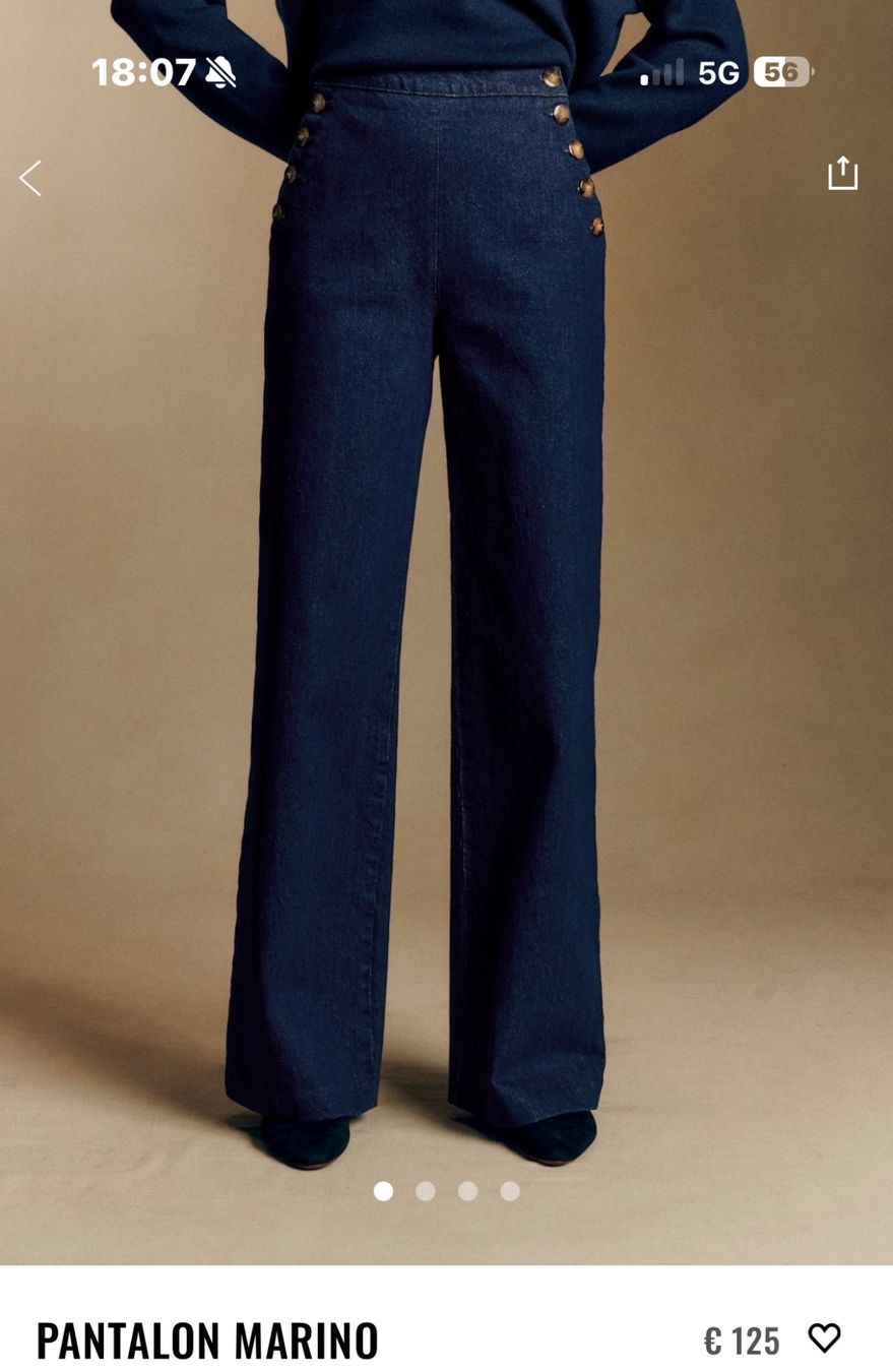 Sezane Jeans: Pantalon Marino Sézane – Usato da Courchapoix venduto da Gess01 1