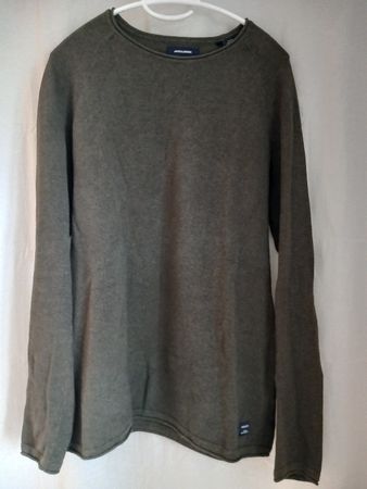 Pull vert kaki 100% coton Taille L