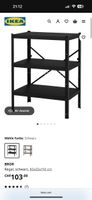 Ikea BROR Regal, schwarz, Metall, Top Zustand, 85x55x110
