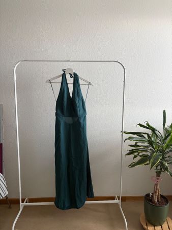 petrolgrünes Sommerkleid von Oysho