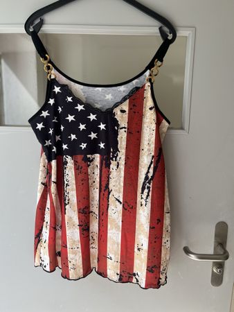 Sommerliches USA Top Gr L Neuwertig!