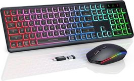 Tastatur Maus Regenbogen-Hintergrundbele USB-C leises Design