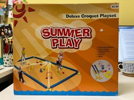 Croquet Spiel NEU OVP Garten Spielplatz Spass Familie