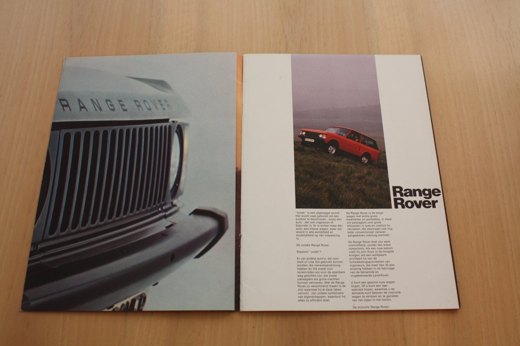 Land Rover Documenti: Range Rover Classic Prospekt NL – Usato da Wikon venduto da erwin400 1