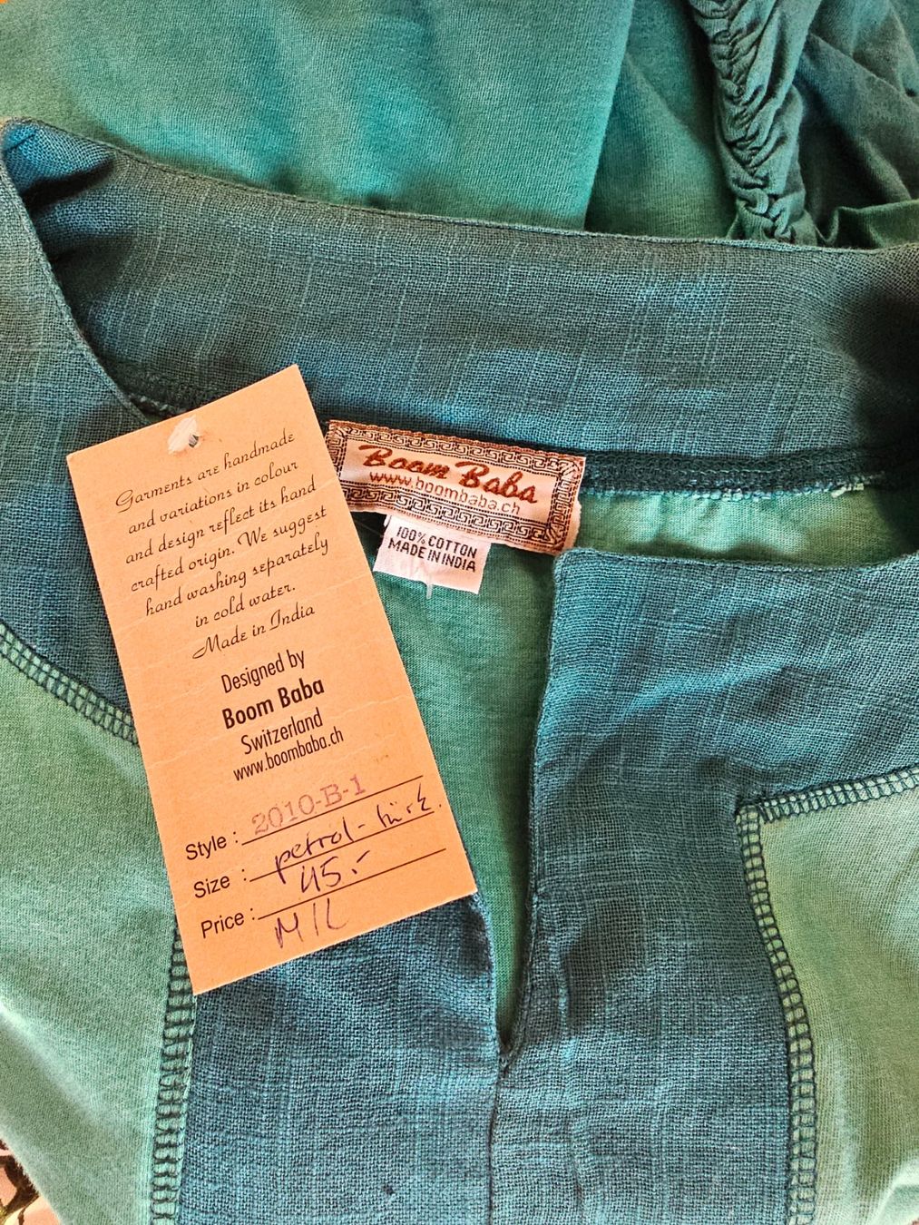 Boom Baba Camicette: NEU! BOOM BABA Bluse ca. M/L Goa Hippie Boho Elfe – Nuovo (secondo la descrizione) da Füllinsdorf venduto da Sunnebliemli7 4