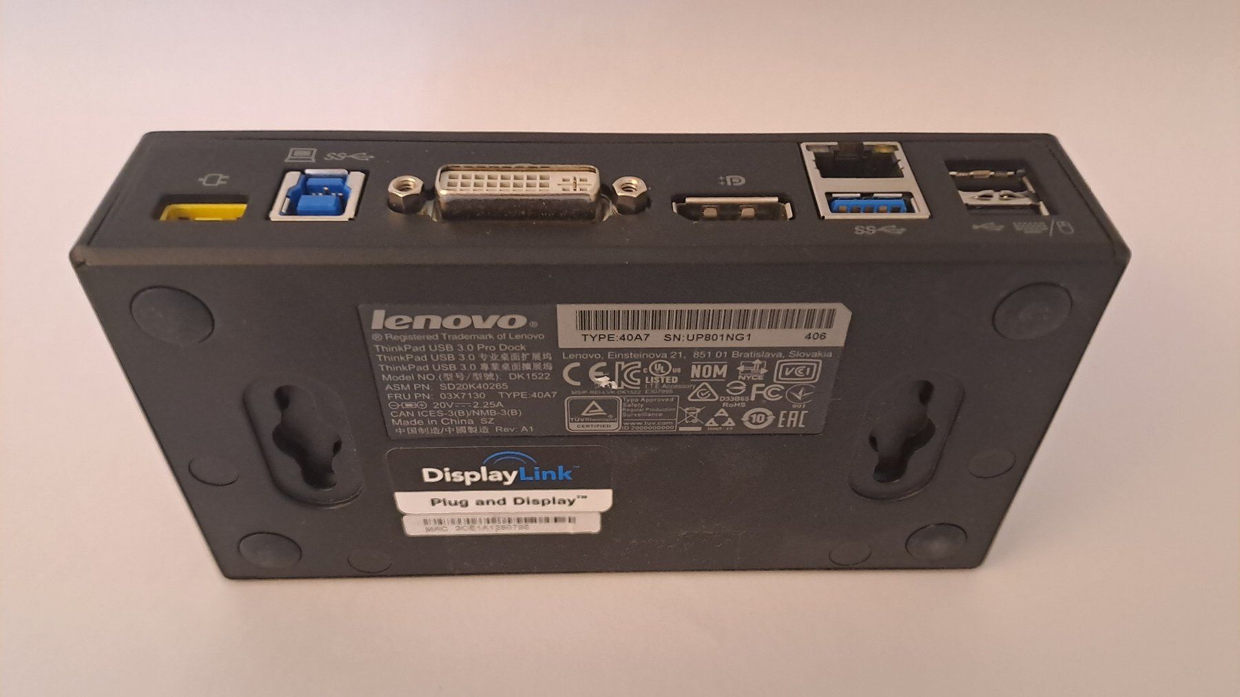 Lenovo Docking station: Lenovo ThinkPad USB 3.0 Pro Dock (Typ 40A7) – D'occasion à Thielle par urs_8lzn 3