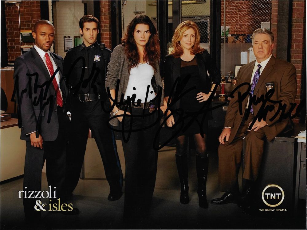 Original autogramm rizzoli isles cast foto a4 kaufen auf ricardo