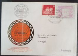 AB6) ATM, Nr. 1.I, Sonderbrief mit Sonderstempel Selten!!