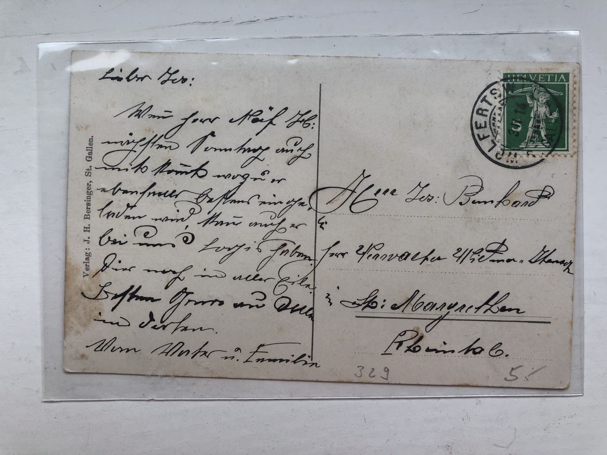 Cartoline postali: 3 ungewöhnliche antike Ansichtskarten ST. GALLEN – Usato da Lufingen venduto da Rac0 3