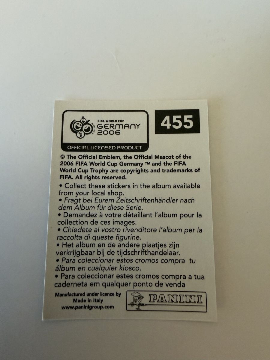 Panini Carte collezionabili: Panini France WM 2006 – Nuovo (secondo la descrizione) da Treyvaux venduto da goali1fcea 1