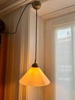 Landhaus Hängelampe mit mundgeblasenem Opalglas 30cm / 220cm