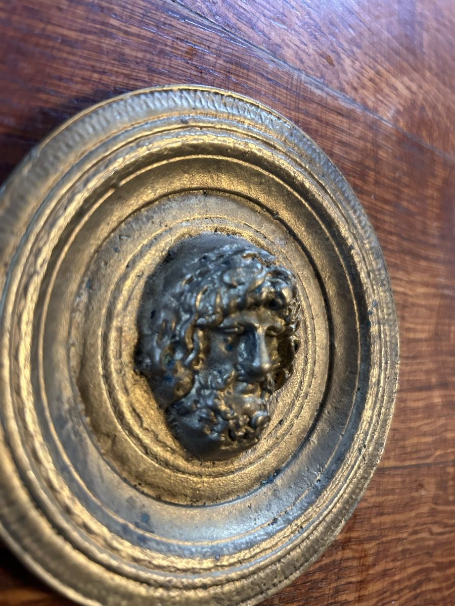 Skulpturen & Statuen: Römisch Phalera ,Bronze,Jupiterkopf – Gebraucht aus Riedholz von Frettchen63