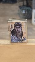 Steampunk Eule Zippo Feuerzeug mit Dampf-Punk-Design 🦉⚙️