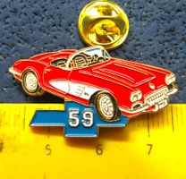 CHEVROLET CORVETTE C1 CABRIO 1959 PIN GEPRÄGT LIMITIERT
