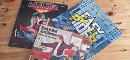 Lot de 3 Vinyles : Hair, Easy Rider et Rock'n Roll lives for