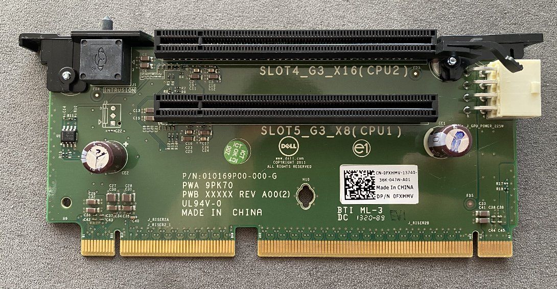 Dell Serveurs: Dell 0FXHMV PowerEdge R720 Riser Card FXHMV 9PK70 – D'occasion à Morges par jjoo