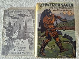 Schweizer Sagen, 2 Bücher