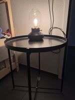 Ikea table lamp + metal table