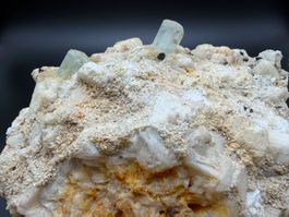 💎 Aquamarin mit schwarzem Turmalin  Minas Gerais, Brasilien