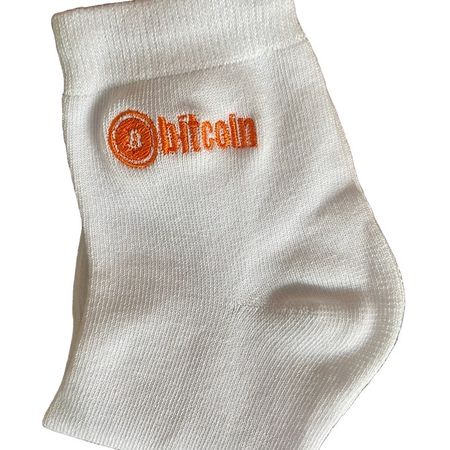 1 Paar Fenix Sportsocken mit exklusiver Bitcoin-Stickerei