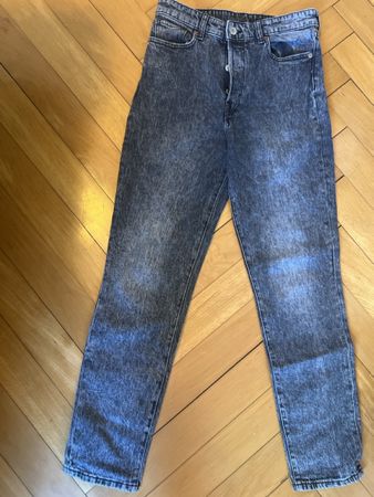 MOM Jeans H&M, grau/schwarz, Grösse 38