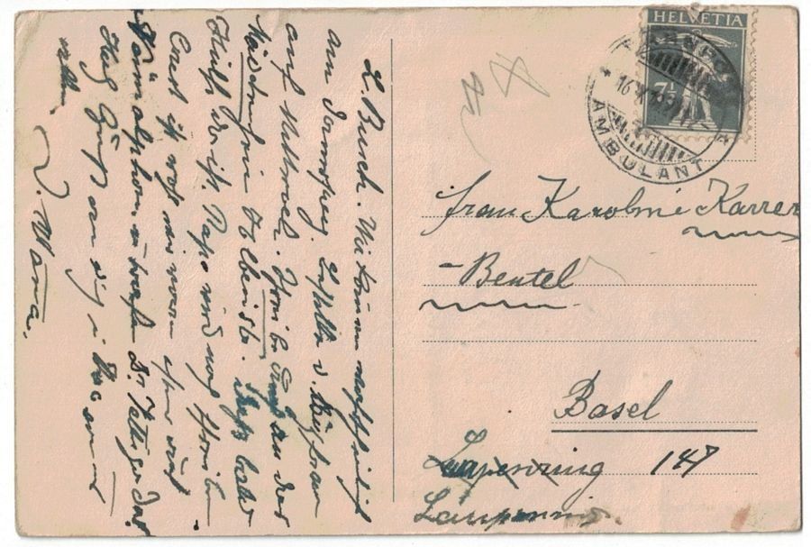 Cartes postales: St. Niklausen, älteste Kirche Obwaldens, Römerturm – D'occasion à Frauenfeld par POML 1
