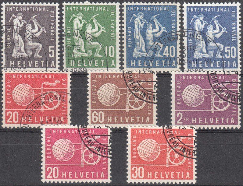 Tous les timbres: SBK D lV 95 - 103 mit Eck-ST – D'occasion à Bürglen TG par StampGraf