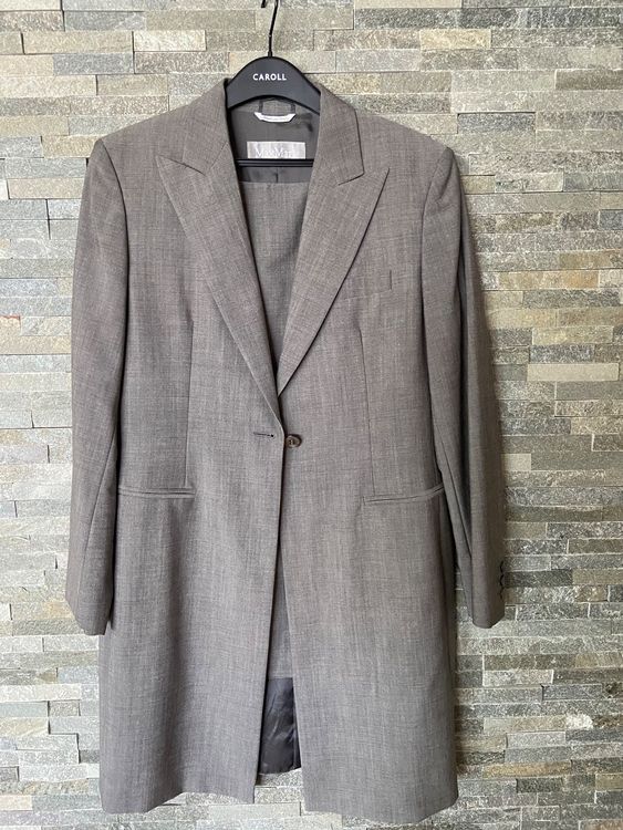 Ensemble Veste Et Jupe Max Mara - Soie Et Lin - Taille 42/44 - Made In Italy - Occasion TB
