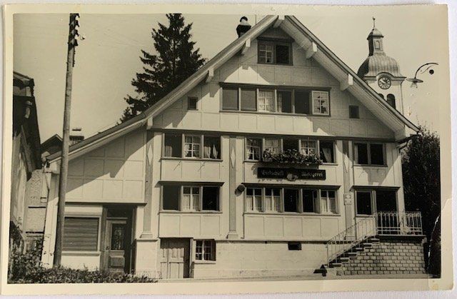Cartes postales: AK St. Peterzell - ehem. Restaurant mit Metzgerei – D'occasion à Gundetswil par Egro100