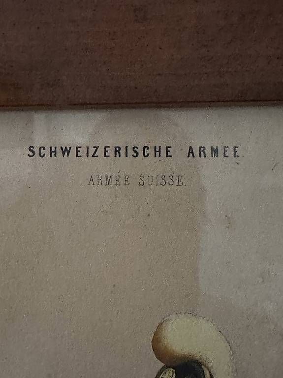 Grafica & Litografie: Schweizerische Armee, Cavalerie, Lithographie – Usato da Allschwil venduto da JosefK04 3