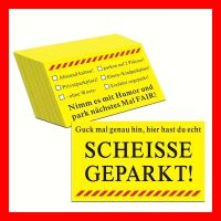 Parkkarte falsch parkieren Scheisse geparkt Auto Parkscheibe