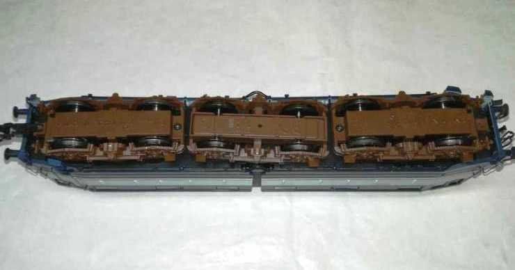 HR4275 Rivarossi - set quattro carrozze ''Treno Azzurro'' un bagagliaio tipo 49 - Art. Rivarossi HR4275