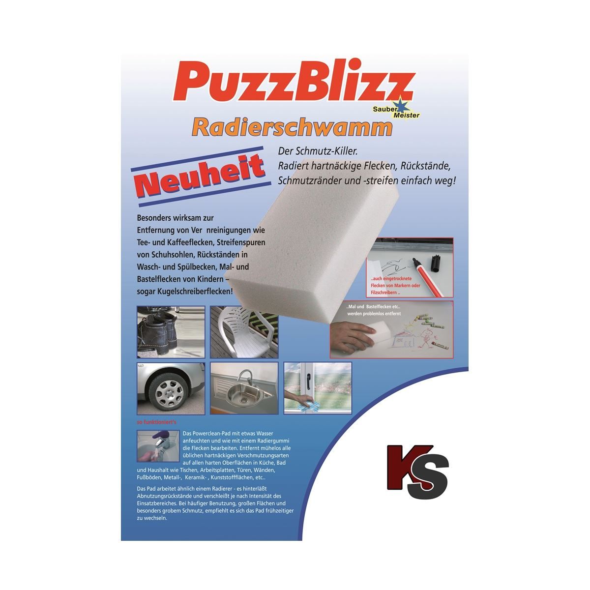 Altro per la casa: PuzzBlizz Schmutzradierer Schwamm XXL – Nuovo e nell'imballaggio originale da Wettingen venduto da kochshop