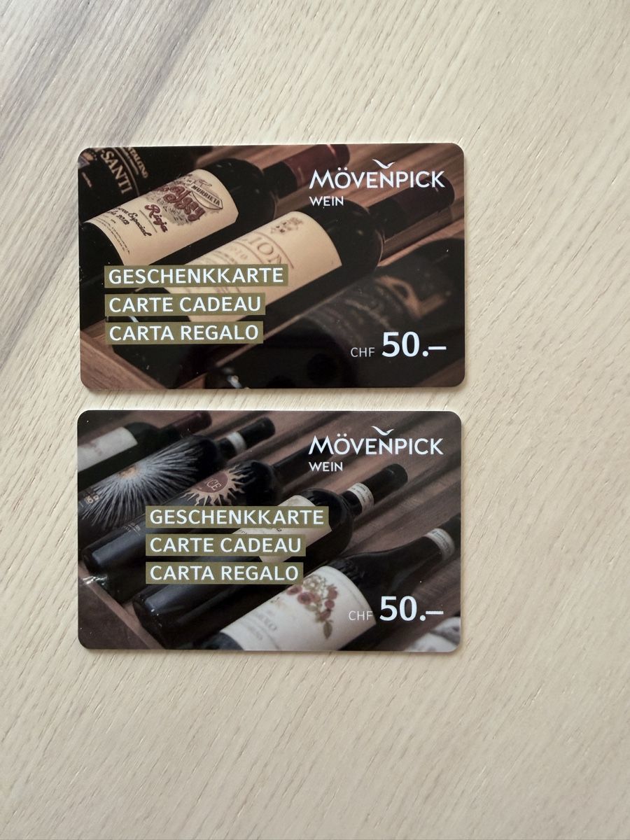 Bons: Geschenkkarten Mövenpick Wein - Aktion – Neuf avec emballage d'origine à Mettmenstetten par tp209141