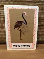 Geburtstagskarte Flamingo